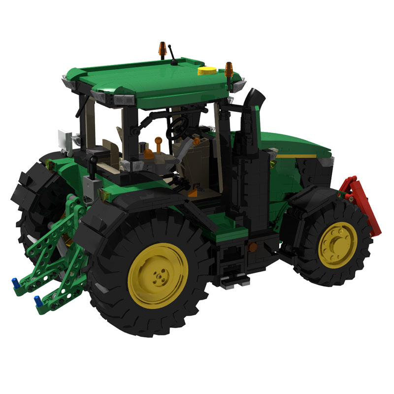 Urban Farming Usa - MOC-231420 Urban Farm Landbouwtractor Bouwsteenmodel 1984