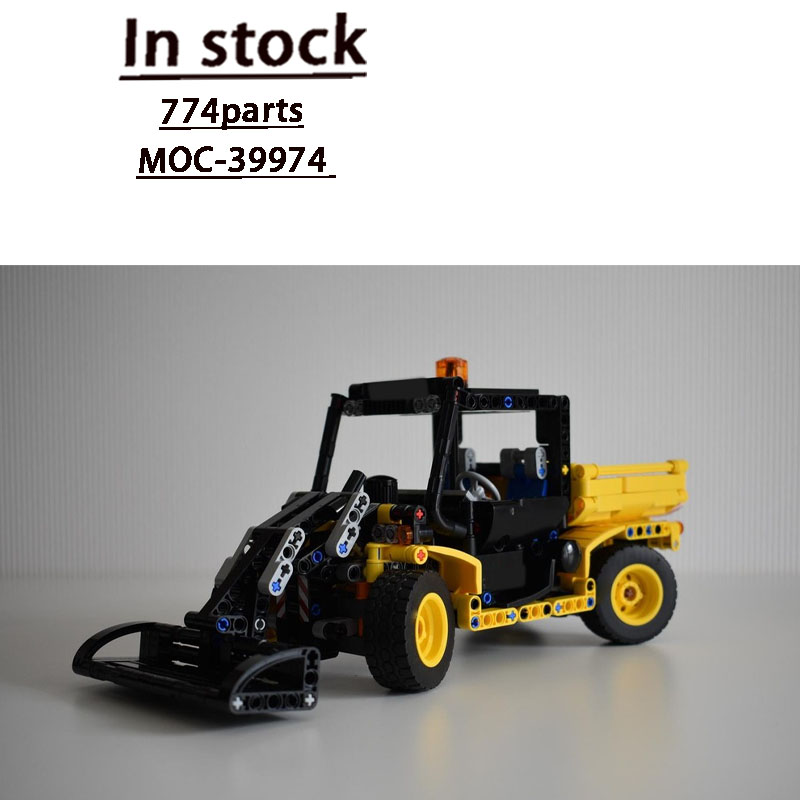 Urban Farming Usa - MOC-39974 Urban Farm Landbouwtractor Trailer Bouwsteenmodel